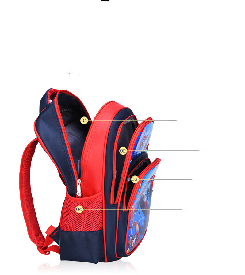 Cartoon Kids Backpack – Lightweight Burden‑Reducing School Bag for Boys & Girls