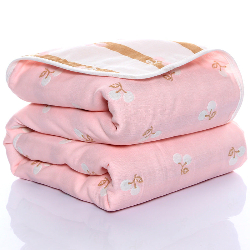 Soft Six-Layer Cotton Gauze Baby Towel – Breathable, Absorbent & Gentle on Skin
