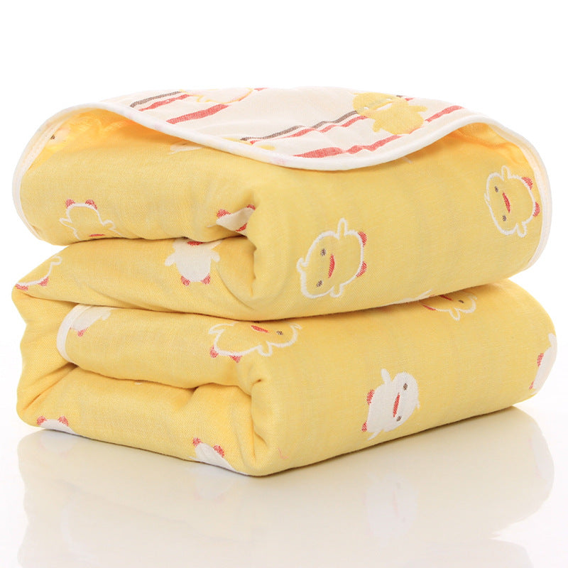 Soft Six-Layer Cotton Gauze Baby Towel – Breathable, Absorbent & Gentle on Skin