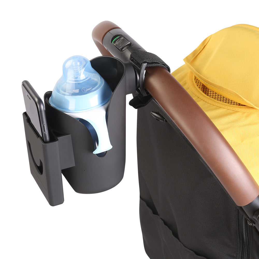 Universal Baby Stroller Cup & Phone Holder – 2-in-1 Drink & Phone Mount
