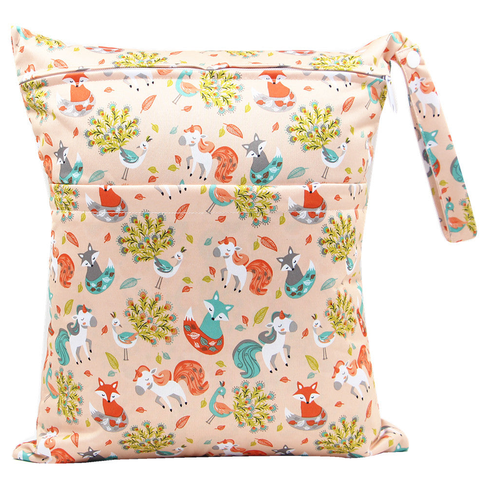 Baby Waterproof Double-Zipper Diaper Bag – Spacious & Stylish for Moms & Dads