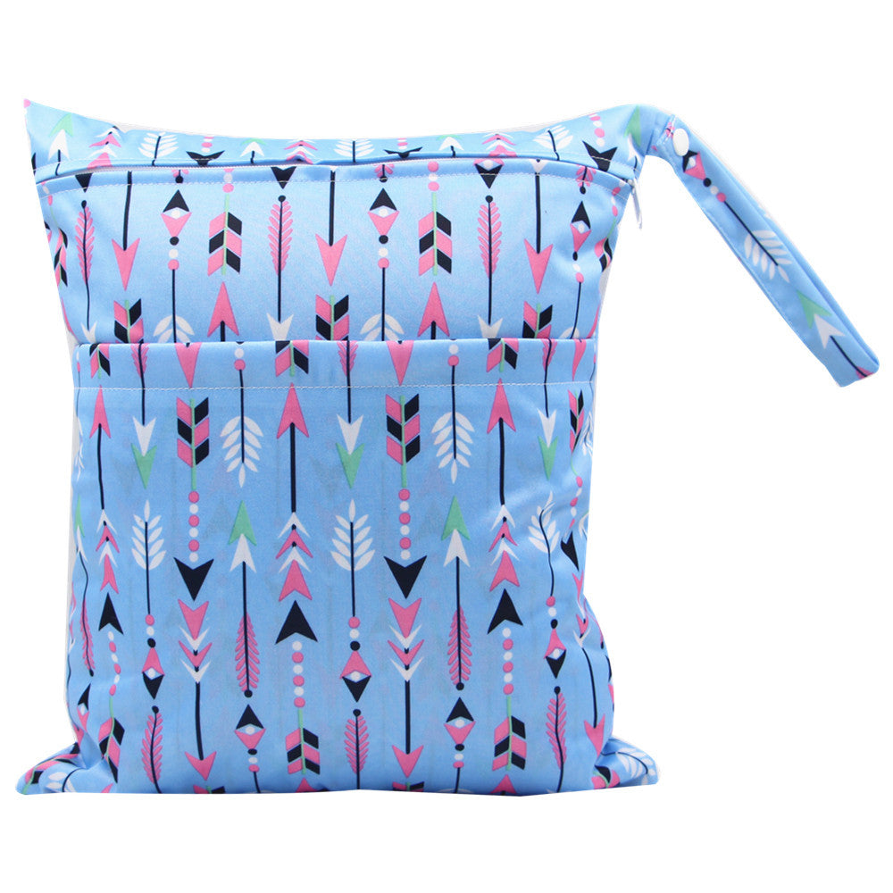 Baby Waterproof Double-Zipper Diaper Bag – Spacious & Stylish for Moms & Dads