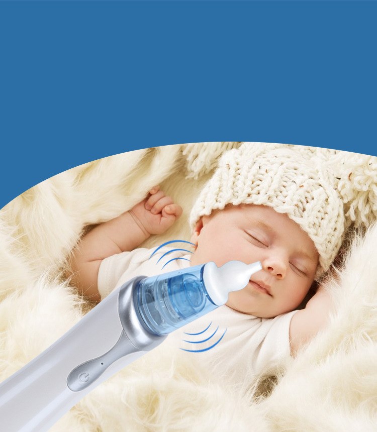 Electric Baby Nasal Aspirator — USB Rechargeable Nose Cleaner for Newborns & Children