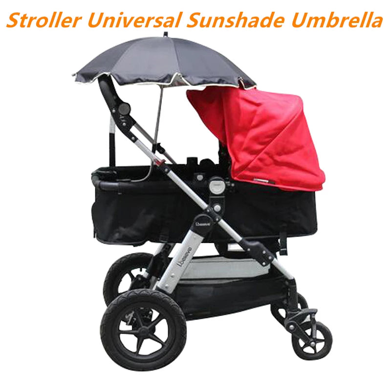 360° Adjustable Pram & Stroller Umbrella – Universal Baby Sunshade & rain umbrella