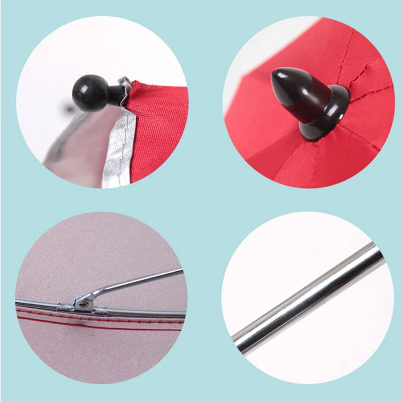 360° Adjustable Pram & Stroller Umbrella – Universal Baby Sunshade & rain umbrella