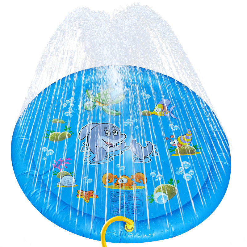 non-Slip Kids & Dog Splash Pad – Summer Water Sprinkler Play Mat for Backyard Fun