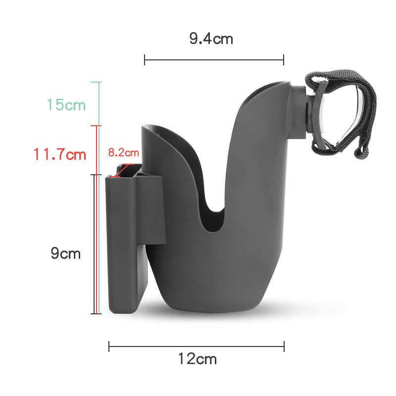 Universal Baby Stroller Cup & Phone Holder – 2-in-1 Drink & Phone Mount