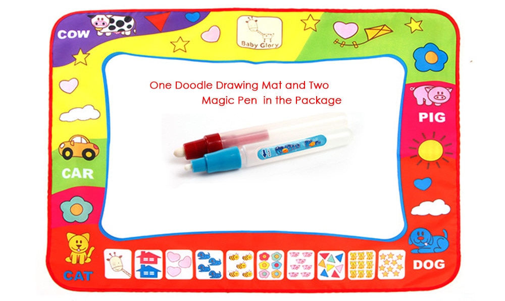 Magic Water Doodle Mat 80×60cm – Mess-Free Drawing & Painting Play Mat for Kids, reusable