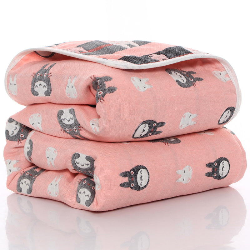 Soft Six-Layer Cotton Gauze Baby Towel – Breathable, Absorbent & Gentle on Skin