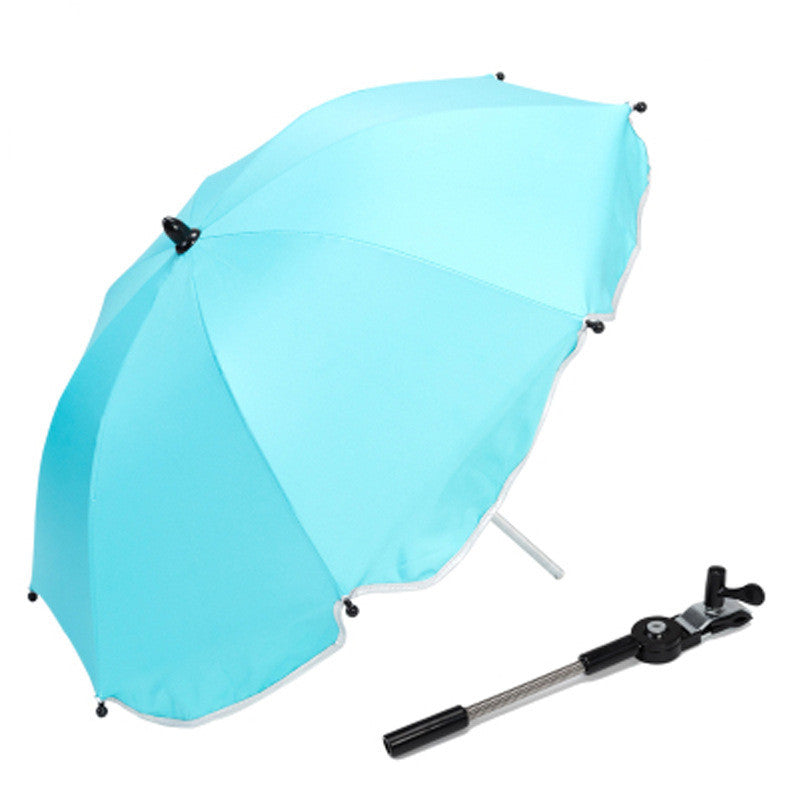 360° Adjustable Pram & Stroller Umbrella – Universal Baby Sunshade & rain umbrella