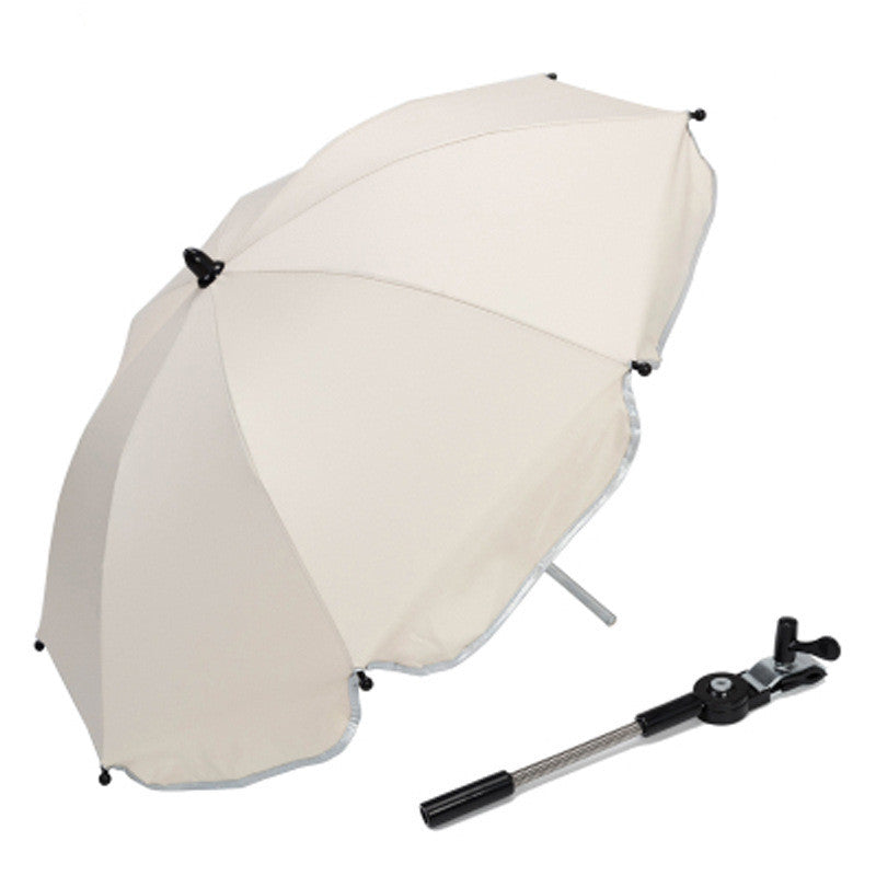360° Adjustable Pram & Stroller Umbrella – Universal Baby Sunshade & rain umbrella