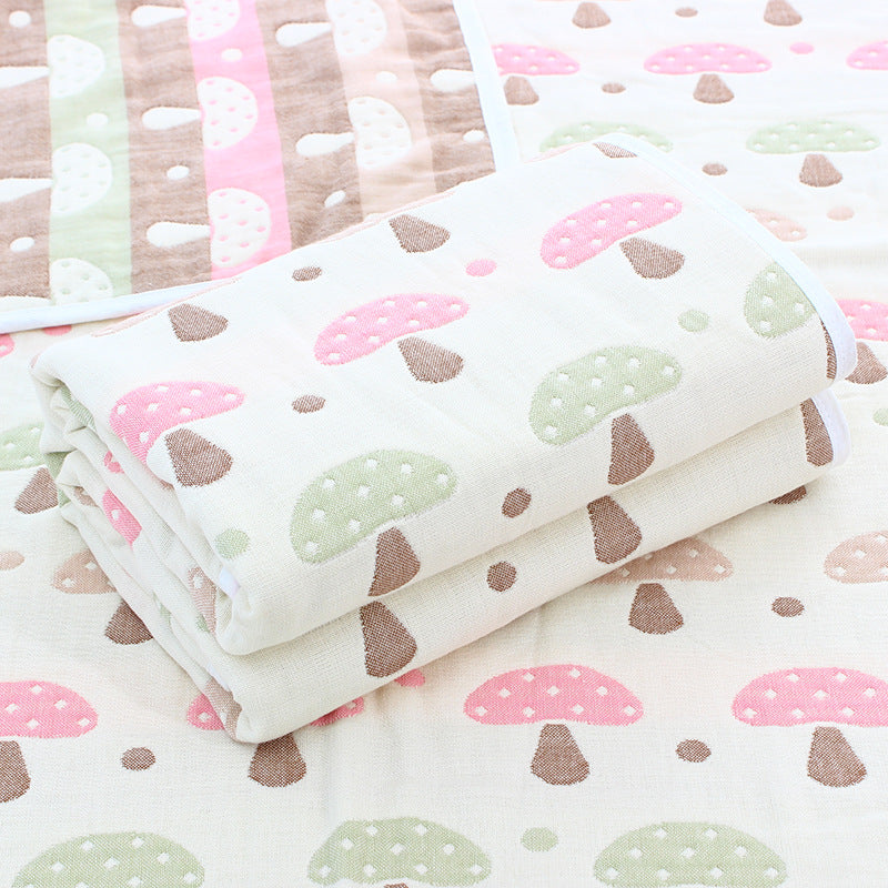 Soft Six-Layer Cotton Gauze Baby Towel – Breathable, Absorbent & Gentle on Skin