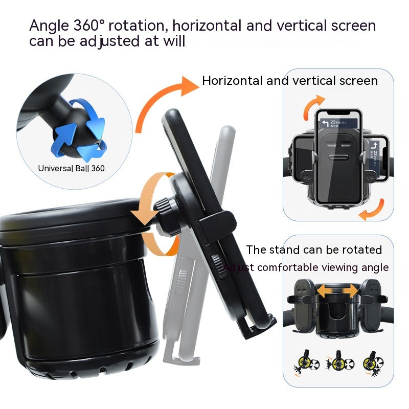 3-in-1 Universal Baby Stroller Cup, Bottle & Phone Holder – ABS Material