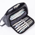 Plaid Pencil Case – Large School Stationery Bag for Kids & Students