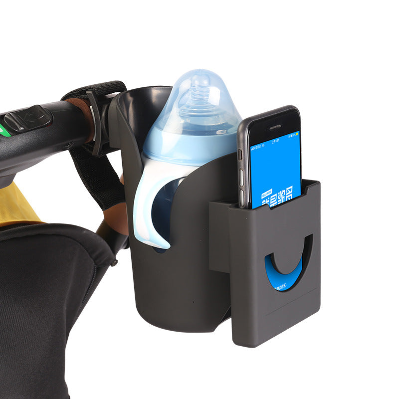 Universal Baby Stroller Cup & Phone Holder – 2-in-1 Drink & Phone Mount