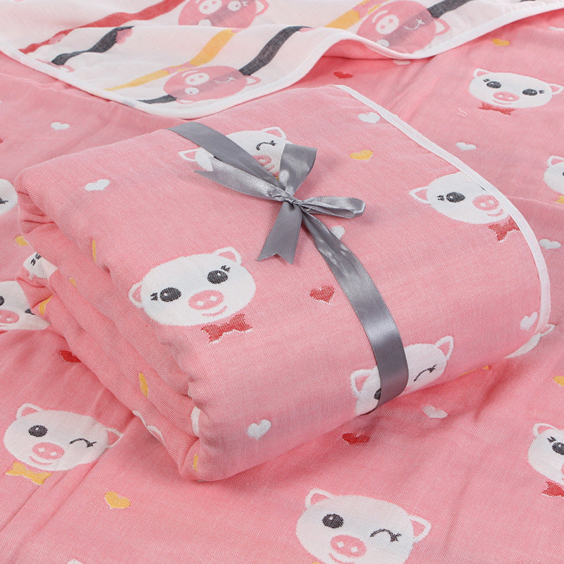 Soft Six-Layer Cotton Gauze Baby Towel – Breathable, Absorbent & Gentle on Skin