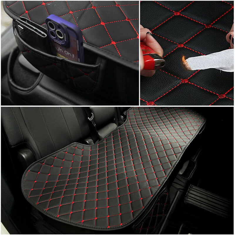 Universal PU Leather Rear Car Seat Protector Cover – Waterproof Back Seat Cushion Mat