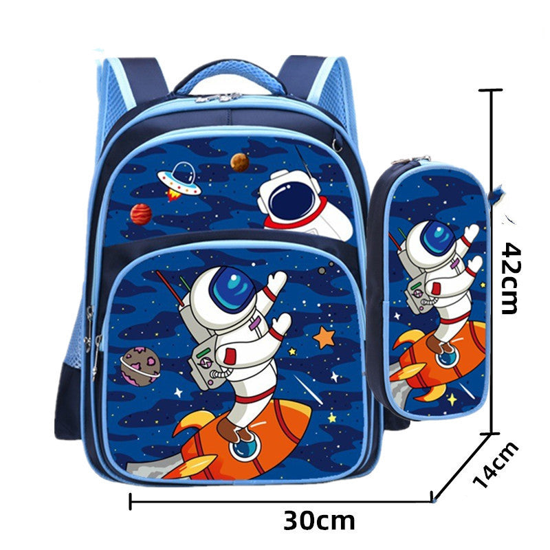 Cartoon Kids Backpack – Lightweight Burden‑Reducing School Bag for Boys & Girls