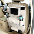 Premium Leather Back Seat Car Organizer – Multi-Pocket Storage for Kids & Family