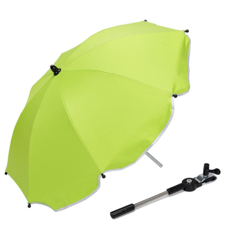 360° Adjustable Pram & Stroller Umbrella – Universal Baby Sunshade & rain umbrella