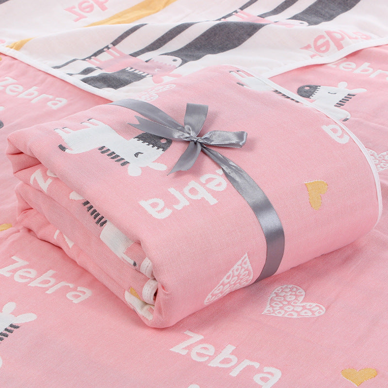 Soft Six-Layer Cotton Gauze Baby Towel – Breathable, Absorbent & Gentle on Skin