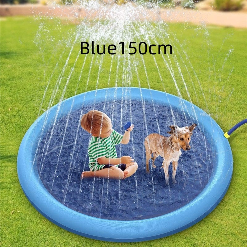 non-Slip Kids & Dog Splash Pad – Summer Water Sprinkler Play Mat for Backyard Fun