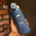 Portable Insulated Straw Cup — Anti-Drop Travel Water Bottle