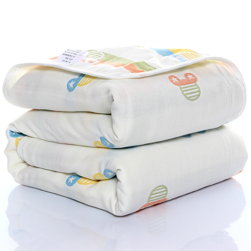 Soft Six-Layer Cotton Gauze Baby Towel – Breathable, Absorbent & Gentle on Skin