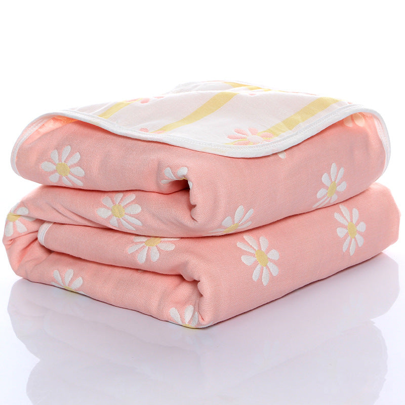 Soft Six-Layer Cotton Gauze Baby Towel – Breathable, Absorbent & Gentle on Skin