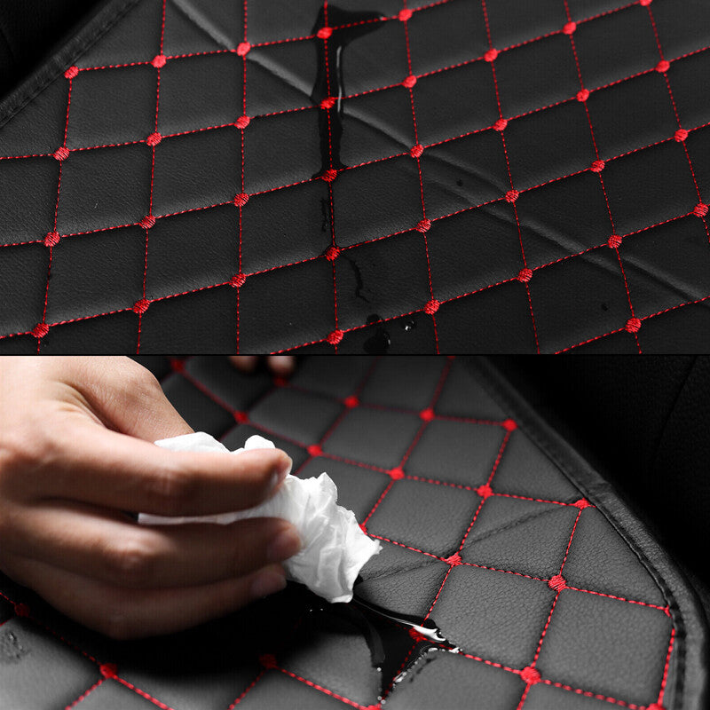 Universal PU Leather Rear Car Seat Protector Cover – Waterproof Back Seat Cushion Mat