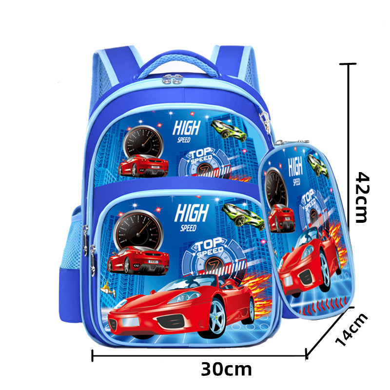 Cartoon Kids Backpack – Lightweight Burden‑Reducing School Bag for Boys & Girls