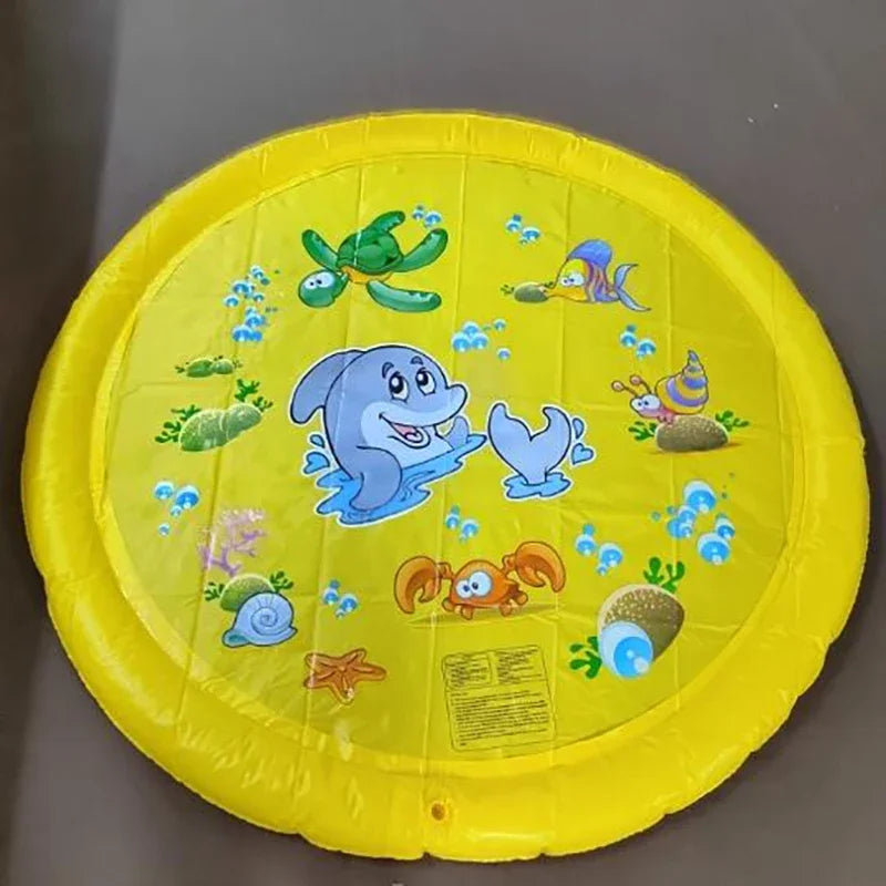 non-Slip Kids & Dog Splash Pad – Summer Water Sprinkler Play Mat for Backyard Fun