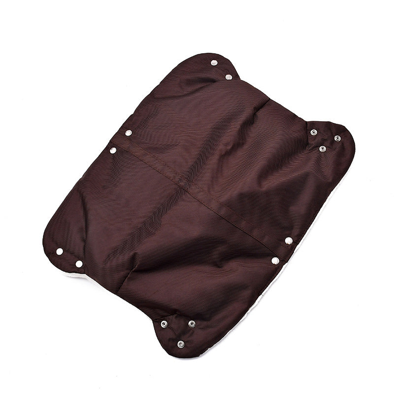 Windproof Plush Stroller Gloves – Warm Hand Muffs for Prams & Pushchairs