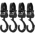 360° Rotating Baby Stroller Hooks — Universal Hang Bag Organizer for Diaper & Shopping Bags