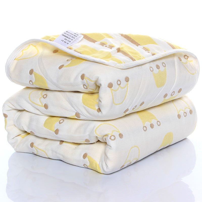 Soft Six-Layer Cotton Gauze Baby Towel – Breathable, Absorbent & Gentle on Skin